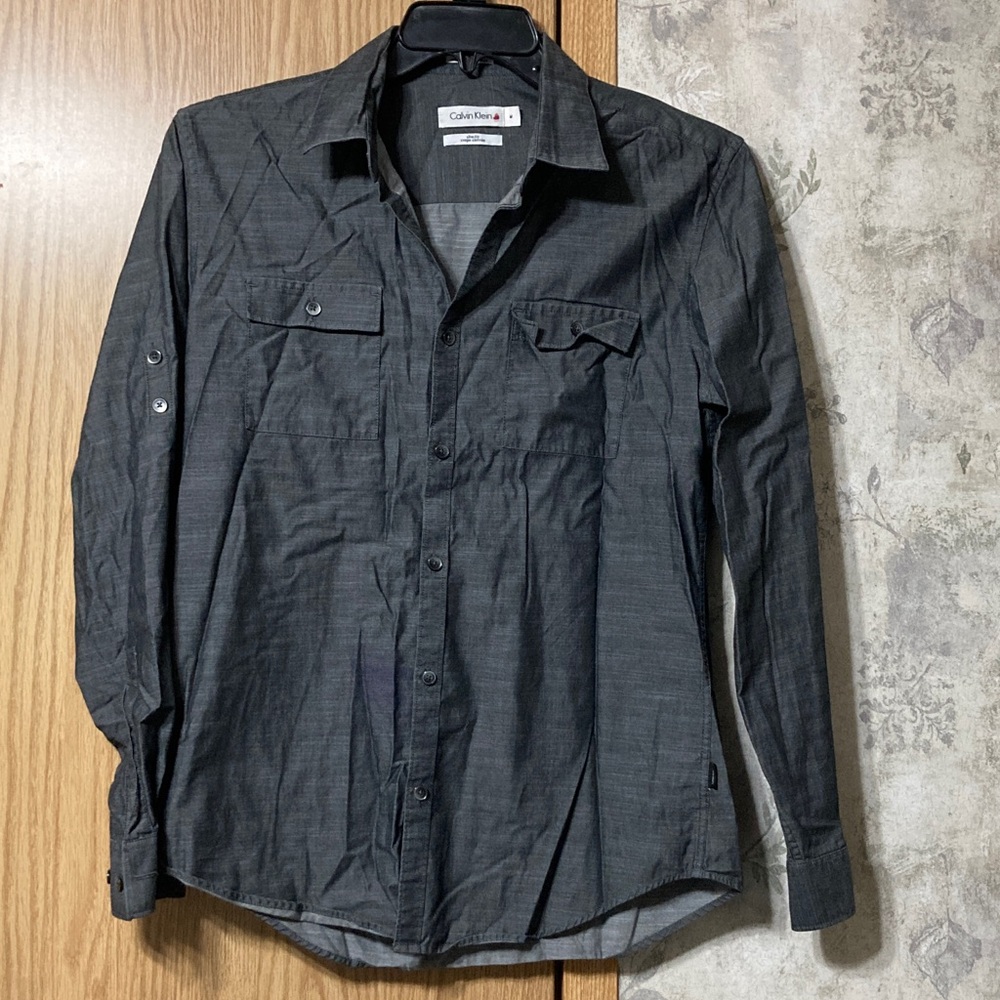 Calvin Klein Charcoal Long Sleeve Shirt